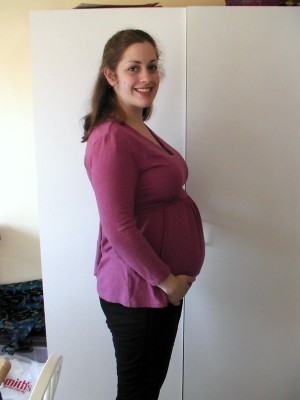 The bump with Amelie...