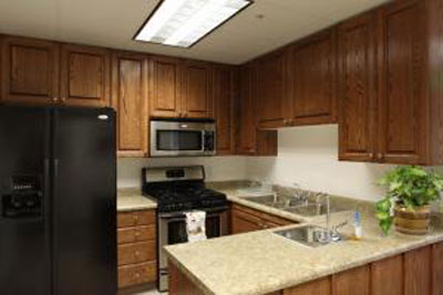 The kitchen. Rebecca is sweet enough to make the family a meal (discussed ahead of time) after the birth--a friend of mine told me that her cinnamon rolls are fantastic. Sounds good to me!