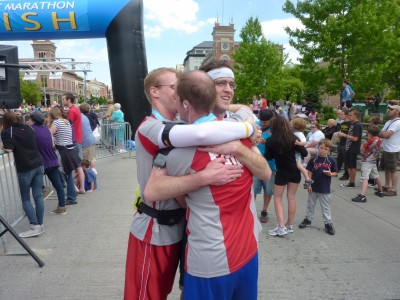 I love this picture. Brotherly love.