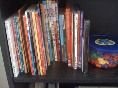 We are doing lots and lots of reading. We're way ahead of schedule on the chapter books we're reading together because Amelie always begs for more. So far, we've read The Boxcar Children and are just about done with My Father's Dragon. 