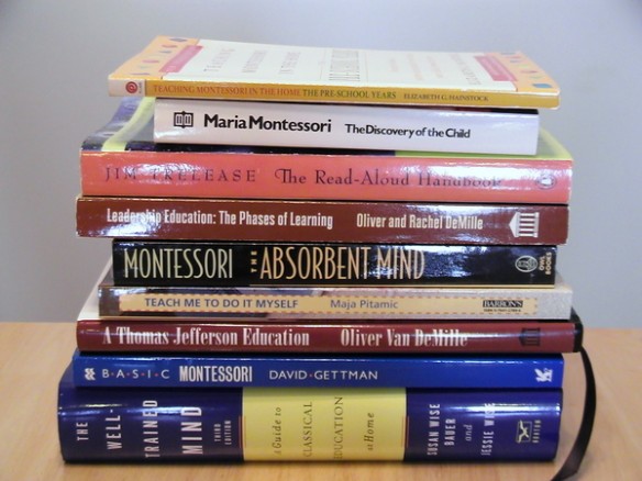 Some of my education books.