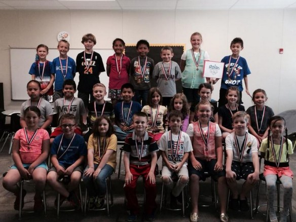 Her class at the end of the year.