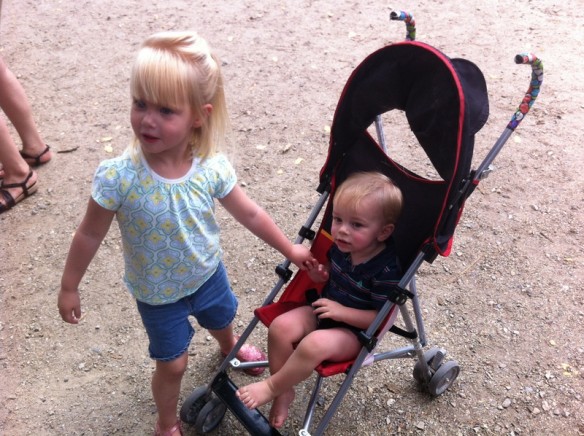 At the same farm, where we happened to run into Kate and Ellie!