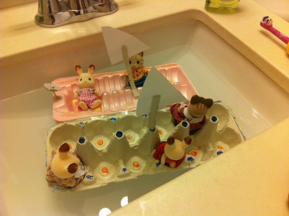 Nautical endeavors at home.