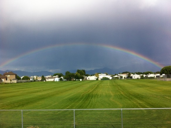 We get the best rainbows. Love it.