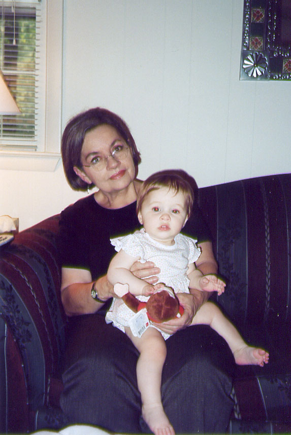 Amelie and Grandma Austin at their home in NC. My mom is a great grandma to my little ones--always doting and interested in their little lives--and I love her for that.