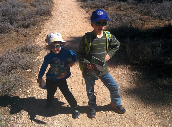 Crazy boys, all ready for an adventure.