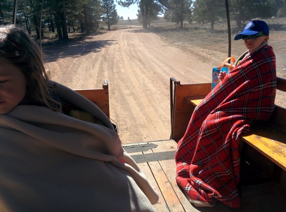 On day two, we went on a fun wagon ride. Calder cracks me up sometimes. Well, a lot of times.