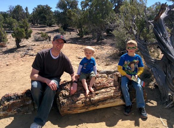 Three of my boys. Once again, Calder is totally in character as the secret agent he became once he put on his sunglasses.