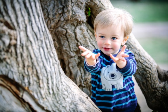 Pretty irresistible. He's saying, "Honey!" He has yet to really call me, "Mommy," but I love the nickname. 