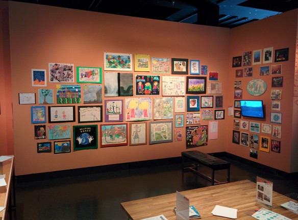 Calder's Reflections entry made it all the way to the top of the state-wide competition. It's now part of an exhibit at The Leonardo, a very cool museum in SLC.