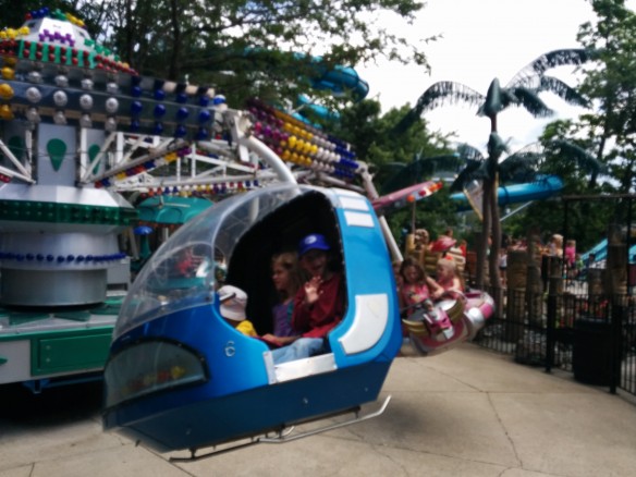 The kids love the carnival style rides, but the older two also really enjoyed the real roller coasters! 