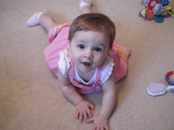 She loved to have me read to her when she was a baby. We read nursery rhymes and board books over and over again. 